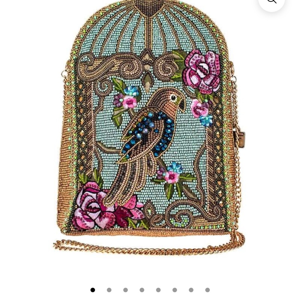 Embellished Birdcage Clutch
